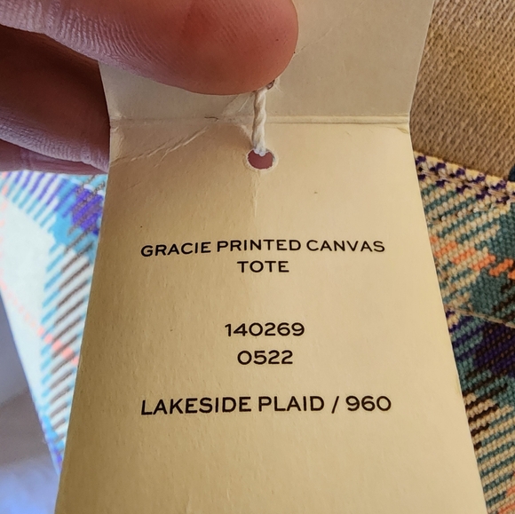 Tory Burch 2FER Gracie Reversible Canvas Tote with Perforated Zip Wallet - Picture 3 of 13